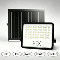 Projecteur Solaire 400W à Vendre Directement d'Usine, 3500LM, Panneau Solaire Monocristallin Certifié CE/IP65 pour Ferme et Parking