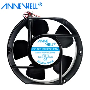 172*150*50mm High CFM DC 12v/24v 150mm induction cooker spare parts cooling fan 17250BL greenhouse cooling and ventilation fan