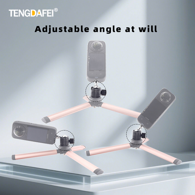 Factory Direct Mini Ball Head 360° Rotation Camera Mount Aluminum Alloy Tripod Adapter for Camera Monitor Gopro Accessories