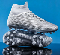 Chaussures de football unisexes légères pour jeunes avec semelle TF antidérapante, tige synthétique, chaussures de football personnalisées pour l'entraînement en salle/extérieur