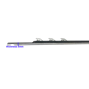 Eje de aleta de pesca submarina de 8.5mm con púas, de 100cm a 200cm, de acero inoxidable 17-4, para pesca, tipo Single <span class=keywords><strong>Flopper</strong></span> - Product Image 3