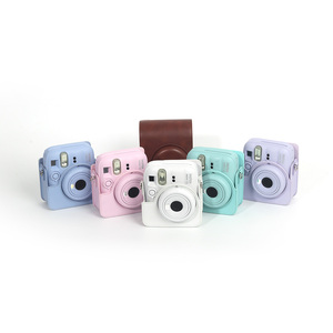 Sac photo en cuir à fermeture magnétique pour <span class=keywords><strong>Instax</strong></span> Mini 13, sac photo tendance avec bandoulière, accessoire de voyage <span class=keywords><strong>Instax</strong></span> - Product Image 6