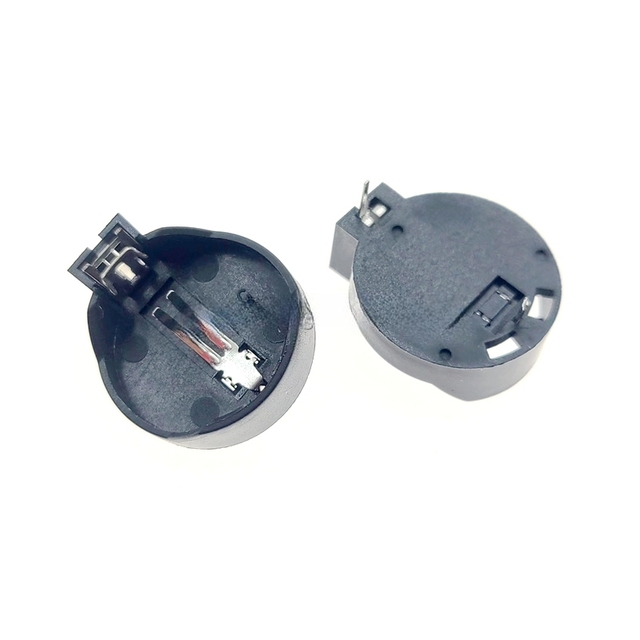 3V CR2032 CR2025 CR2016 Coin Cell Battery Holder Case Black Coin Cell Button Socket Holder Case