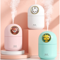 OEM Dropshipping Portable LED light mini 300ml h2o pulvérisation brume humidificateur d'air diffuseur d'huile essentielle USB voiture humidificateur d'air