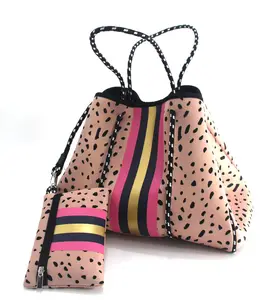 2023 extra large good quality waterproof Neoprene women shoulder beach bag