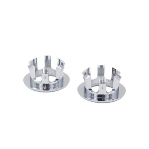 Bague de trop-plein moderne pour lavabo de salle de bain, en polypropylène chromé, <span class=keywords><strong>prix</strong></span> usine 2026, avec garantie de 5 ans, installation facile - Product Image 2