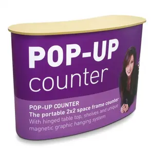 Comptoir pop-up de promotion de personnalisation de masse d'usine