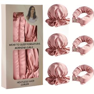 Oferta Especial: Set de Rizadores de Cabello de Seda Satinada con Pantalla LED de Temperatura, Rizador <span class=keywords><strong>sin</strong></span> Calor para <span class=keywords><strong>Rizos</strong></span> Naturales - Product Image 1