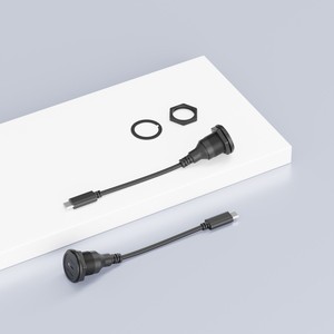 Connecteur USB C 3.0 à montage sur panneau haute vitesse avec câble 0,3/0,5/1 m pour accessoires de voiture et boîtiers PC transparents/ouverts - Product Image 1