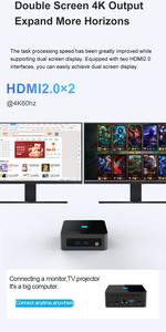 Zkmagic tốt nhất Mini PC M9 Intel N100 Mini PC windows11 Linux OS Ram 8GB DDR4 128GB 256GB 512GB <span class=keywords><strong>1TB</strong></span> 2TB Mini Xách Tay PC máy tính - Product Image 6