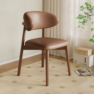 Silla <span class=keywords><strong>de</strong></span> <span class=keywords><strong>Comedor</strong></span> Estilo Nórdico <span class=keywords><strong>de</strong></span> <span class=keywords><strong>Madera</strong></span> con Respaldo Tapizado, Silla <span class=keywords><strong>de</strong></span> <span class=keywords><strong>Diseño</strong></span> en Forma <span class=keywords><strong>de</strong></span> Cuerno, Apta <span class=keywords><strong>para</strong></span> <span class=keywords><strong>Comedor</strong></span> o como Silla <span class=keywords><strong>de</strong></span> Escritorio - Product Image 1