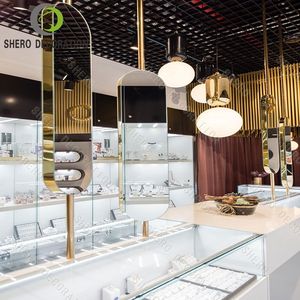 Meubles de magasin de bijoux fins, vitrine de bijouterie haut de gamme, vitrine de bijoux en verre personnalisée, décoration de magasin de bijoux - Product Image 2