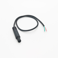 Maßgefertigtes Schlankes 8-Pin Mini-Din-Buchsenkabel mit 6-adrigem Offenem Kabelende für B M W 4 5 6 7 8 Pin Stecker-Buchse Offenes Kabelende