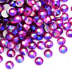 Strass en cristal multicolores AB SS4-SS30, pierres brillantes à coller pour ongles, décorations en strass à dos plat - Product Image 1