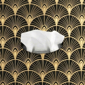 Cubierta Decorativa Ecológica para Caja de Pañuelos Cuadrada, Elegante Porta Servilletas de Madera con Marco Metálico, para Montar en la Pared o Mesa, para Hogar u Hotel, Hecho a Mano - Product Image 1