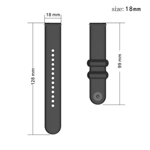 Bracelet de <span class=keywords><strong>montre</strong></span> universel en silicone de 18 mm, 20 mm, 22 mm pour <span class=keywords><strong>Garmin</strong></span> <span class=keywords><strong>Venu</strong></span> 2/2S/<span class=keywords><strong>sq</strong></span>, Samsung Galaxy Watch 3, Huawei Watch 2 - Product Image 4