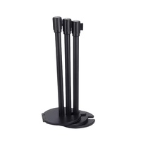 Support empilable personnalisable en métal de barrières de ceinture de Polonais de la file d'attente 12Kgs avec la base de forme d'U