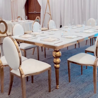 Chaises de mariage royales musulmanes dorées modernes et élégantes