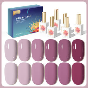 AILANUO Fournisseurs d'Ongles Hema Free 6 couleurs Uv Gel Set Vernis à Ongles Gel Esmaltesmalt De Unas En Gel Polish 15ml OEM Logo Personnalisé - Product Image 1
