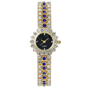 Elegante Reloj de Pulsera para Mujer con Pedrería, Esfera Redonda Pequeña de Color Rosa, Correa con Incrustaciones de Cristales, Reloj de Cuarzo de Moda - Product Image 6