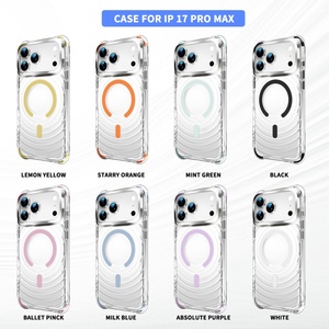 เคสโทรศัพท์ใสลายคลื่นน้ำแบบแม่เหล็กสำหรับ iPhone 17 12 13 14 15 16 Pro Max รองรับการชาร์จไร้สาย ป้องกันการกระแทก - Product Image 2