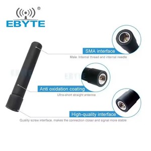Antenne omnidirectionnelle sans fil Ebyte ODM TX433-JZG-6 à gain élevé 2,5 dBi 433 MHz pour port série sans fil, antenne bâton de colle 433M - Product Image 5