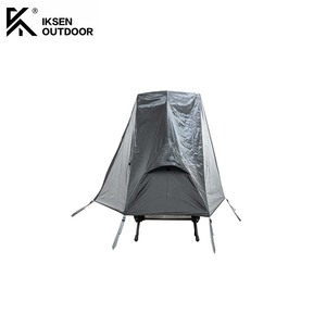 Tente simple ultralégère pour l'extérieur, lit de camp, tente hors sol, tente individuelle en alliage d'aluminium, moustiquaire respirante pour le camping - Product Image 4