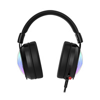 Headset Gaming OEM Logo kustom desain baru Headset Gaming kualitas tinggi cahaya Rgb untuk Pc