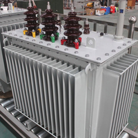 Transformateur triphasé immergé dans l'huile CE/ISO certifié S11, 30kVA-2500kVA, 35kV/220V-380V, 50/60Hz, faible perte, usage industriel
