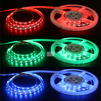 Décoration de salon, bande LED intelligente 5050 RGB 5M, 12V 24V, pour contrôle par application, 60 LED/M, kit de bande LED découpable