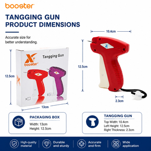 Aiguille fine Hot Fix Tech Booster Bos-FT pour pistolet, outil manuel rouge, pour vêtements, attaches élastiques en PVC, étiquettes standard, 120g - Product Image 3