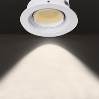 Spot encastré LED moderne 8W, rond, 2700K-4000K, éclairage commercial, encastré, dimmable, CRI élevé 90, garantie 5 ans