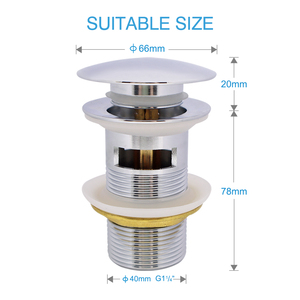 Đồng Thau Rửa Lưu Vực Chất Thải Pop Up Chất Thải G 1 1/4 'Cho Thị Trường Châu Âu - Product Image 5