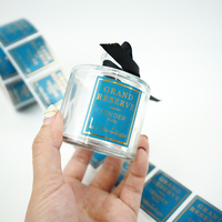 Étiquette de bouteille de parfum de marque privée huile parfumée brillante bopp imperméable personnalisée impression d'autocollant étiquette cosmétique