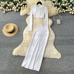 Ensemble 2 pièces sport <span class=keywords><strong>chic</strong></span> pour femme 2026 – Haut court et <span class=keywords><strong>pantalon</strong></span> taille haute – Tenue décontractée et élégante - Product Image 6