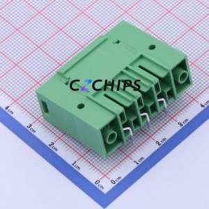 JL5EDGRHM-76203G01 Plug-in Terminal Block Bent Lead Through Hole,P=7.62mm Board-to-Board / Socket - Closed Screw Fixing 1x3P - Product Image 2
