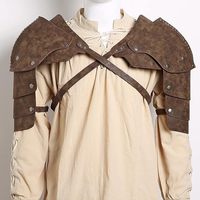 Armure médiévale viking pour homme, ceinture de guerrier, COSPLAY, Halloween, déguisement de carnaval, protège-épaules