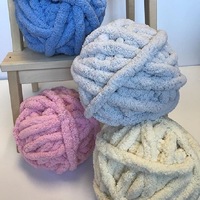 Naturel Chunky Tricot épais fil de chenille pour couvertures faites à la main