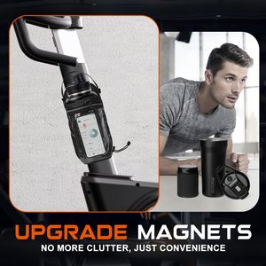 Sac de sport magnétique pour hommes et femmes, porte-bouteille magnétique avec poche transparente pour téléphone tactile, sacs de sport portables à bandoulière - Product Image 6