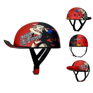 Cascos de motocicleta y motocicleta para hombres y mujeres, medio <span class=keywords><strong>casco</strong></span> de conducción de ciclista eléctrico ultraligero de verano - Product Image 3