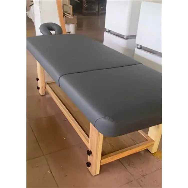 Kisenモダンラグジュアリービューティーサロン家具マッサージベッドビューティーポータブルフェイシャルマッサージテーブルベッドスパボディサロン用木製ベッド