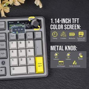 Teclado Mecánico para Juegos AJAZZ AK980, 98% Intercambiable en Caliente, Cableado e Inalámbrico, Transistor de Película Delgada, Pantalla a Color, USB para Computadora - Product Image 5