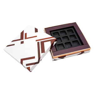 Cajas de Chocolate Pequeñas con Forro de Blíster y Logotipo Personalizado, <span class=keywords><strong>Caja</strong></span> Rectangular para Chocolate Negro con Formas - Product Image 5
