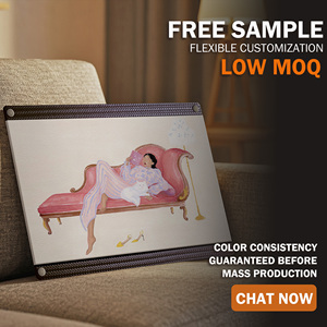 Décoration murale personnalisée, affiche moderne minimaliste de <span class=keywords><strong>ski</strong></span> imprimée UV, échantillon gratuit, peinture sur cuir PU pour la décoration de la maison, de l'hôtel, du pub, cadeau - Product Image 2