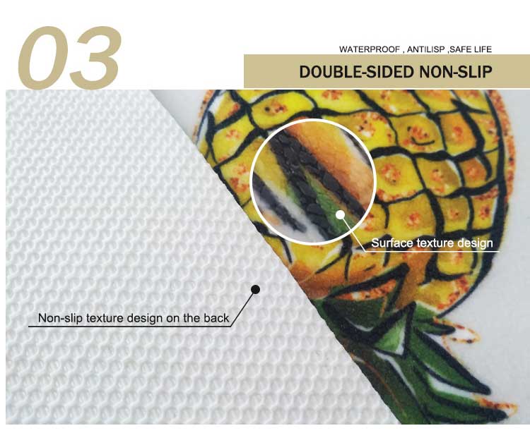 Usa Popular Amazon Printed Design Non Slip Waterproof Kitchen Mat Set De Alfombra De Cocina(图4)