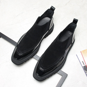 Botas de Tobillo Balmoral de Cuero para Hombre, Textura Lijada a Mano, Estilo Amish, Algodón, Resistentes al Agua, Antideslizantes - Product Image 3