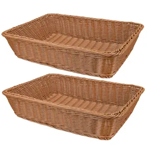 Black Wicker Storage Cubes Basket With Handles Fruit Dish Baskets Handle Type Bathroom Organizers Fold Small For Desk