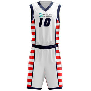 High Quality Custom Sublimation <b>Basketball</b> Uniform For Online Sale Top Trending <b>Product</b> Custom Team <b>Basketball</b> Uniform Set - Product Image 2