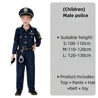 Berufskostüme Arzt Feuerwehrmann Polizist Cosplay TV- & Film-Kostüme König Kinder Jungen Halloween Karneval Kostümkleidung