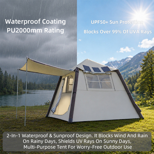 <span class=keywords><strong>Tente</strong></span> de camping solaire 120W avec batterie intégrée, <span class=keywords><strong>tente</strong></span> solaire gonflable légère avec colonne d'air en TPU pour les activités de plein air - Product Image 5